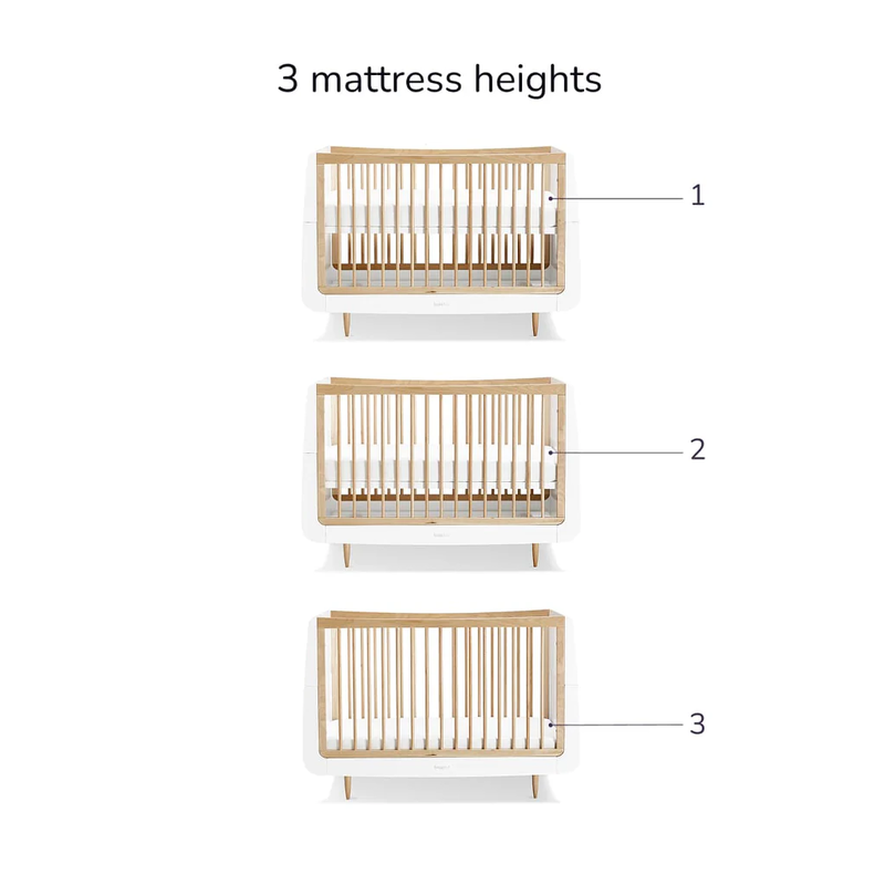 Snuzkot skandi cot bed cashmere - walnut, , medium-null