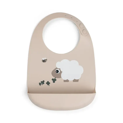 Done by deer silicone bib sheepy - sand, , medium