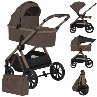 Layla 2 in 1 beige taupe stroller, , medium