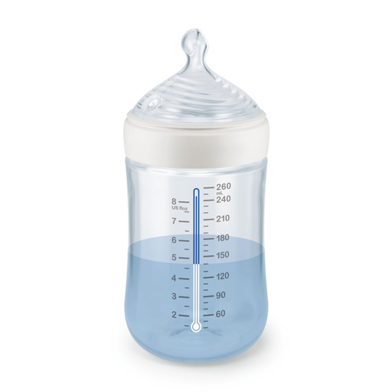 Nuk for nature starter set &mu;&pi;&iota;&mu;&pi;&epsilon;&rho;ό pp 150ml + 260ml & &pi;&iota;&pi;ί&lambda;&alpha; &sigma;&iota;&lambda;&iota;&kappa;ό&nu;&eta;&sigmaf; 0-6m 3 &tau;&mu;&chi;-null