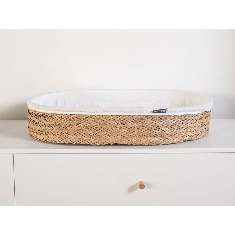Childhome changing basket natural+mattress 70x50 - seagrass, , medium-null