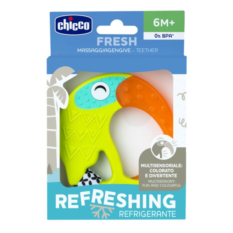 Chicco baby cooling teething ring funny | 6m+, , medium-null