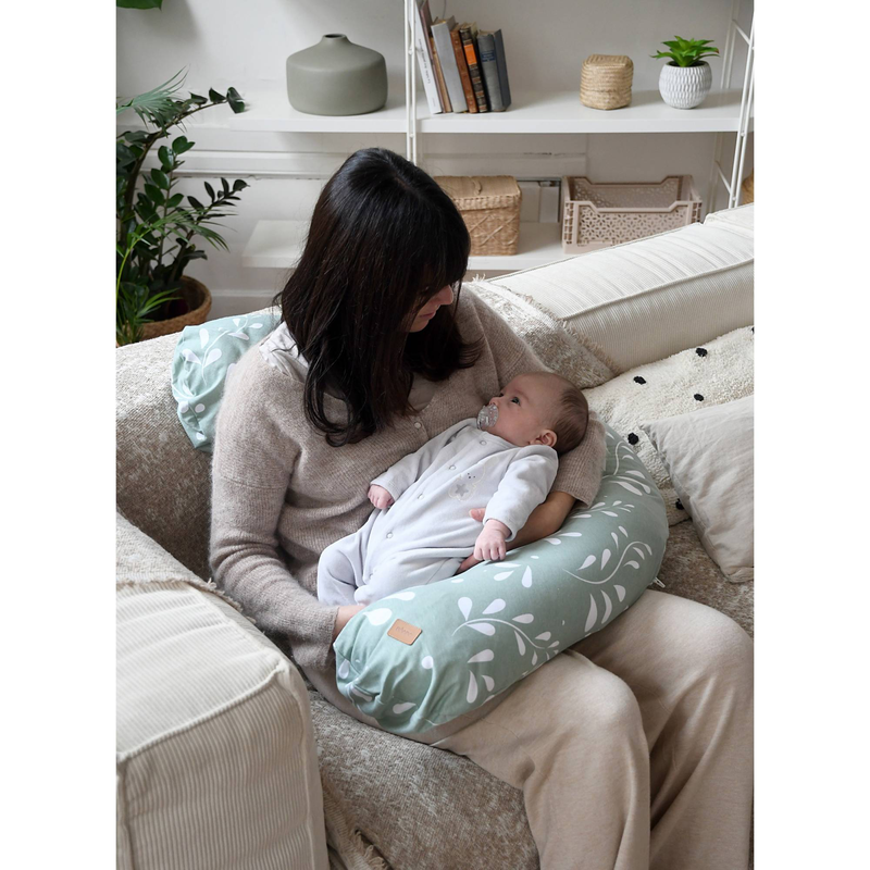 Beaba big flopsy nursing pillow - jersey nature, , medium-null