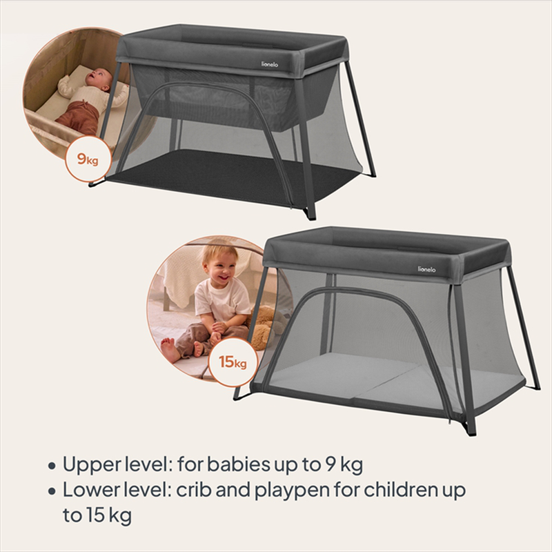 Alice grey travel crib 3 in 1, , medium-null