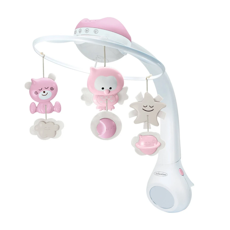 Infantino 3in1 projector musical mobile - pink, , medium-null