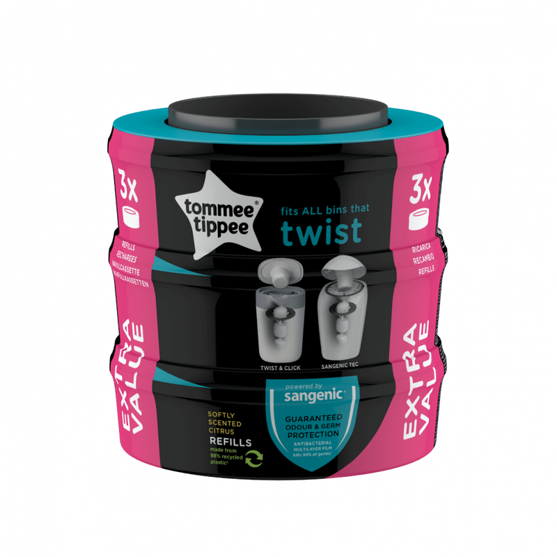 Tommee tippee disposal nappy refillx3, , medium-null