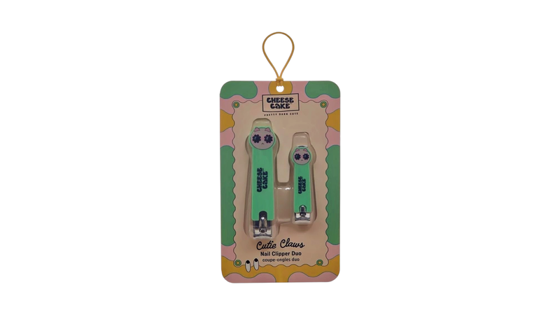 Cheesecake nail clipper duo pack green cat, , medium-null
