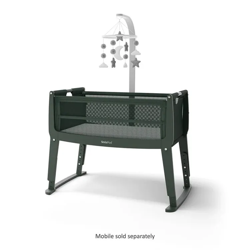 Snuzpod studio bedside crib - berlin green, , medium-null