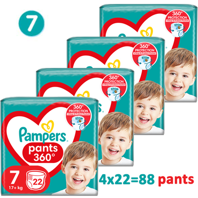 Pampers pants pack no7 17+kg 4x22 &tau;&mu;&chi;, , medium