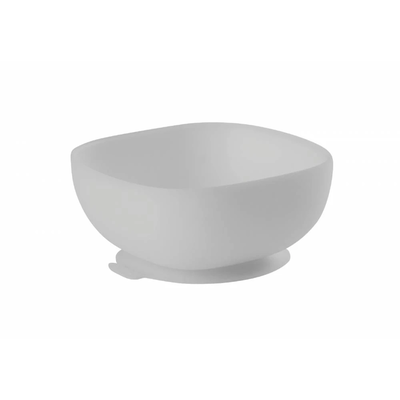 Beaba silicone suction bowl - grey, , medium