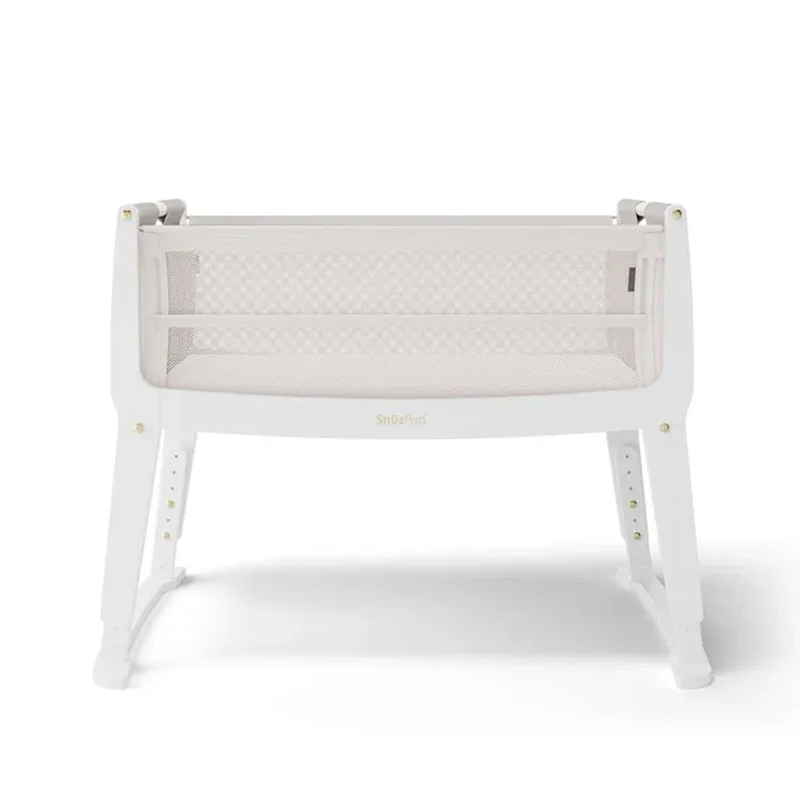 Snuzpod studio bedside crib - paris white, , medium-null