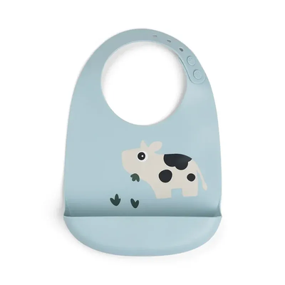 Done by deer silicone bib dotti - blue, , medium