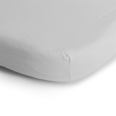 Mushie crib sheet medium white, , medium