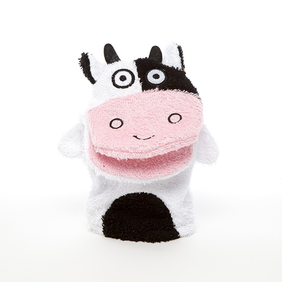 Isabelle laurier cotton bath mitt cow, , medium