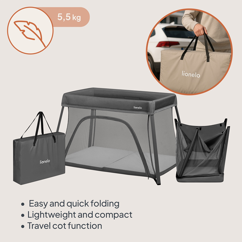 Alice grey travel crib 3 in 1, , medium-null