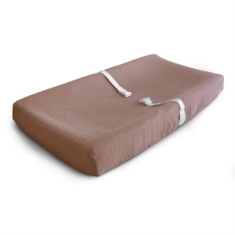 Mushie changing pad cover natural, , medium-null