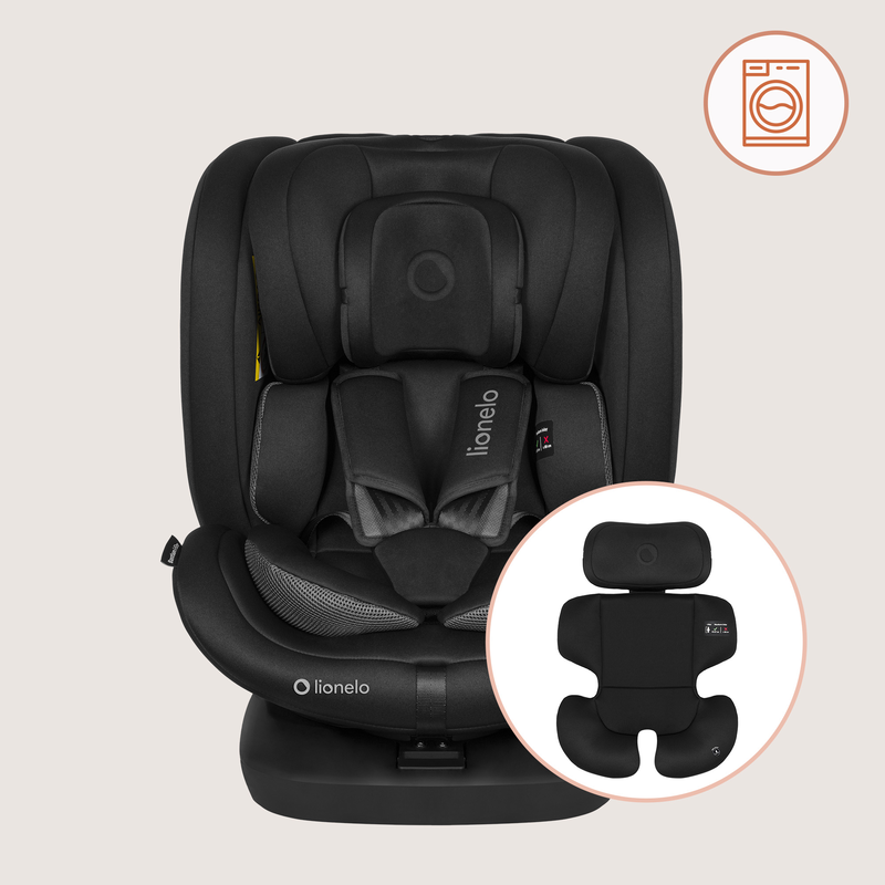 Bastiaan isofix 360&deg; i-size 40-150cm black carbon car seat, , medium-null