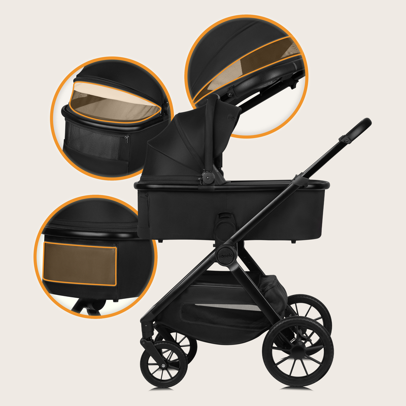 Layla 2 in 1 black onyx stroller, , medium-null