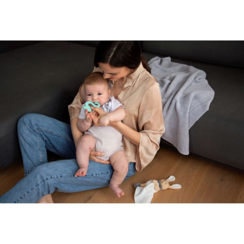 Chicco baby silicone teething ring | 2m+ | pink, , medium-null