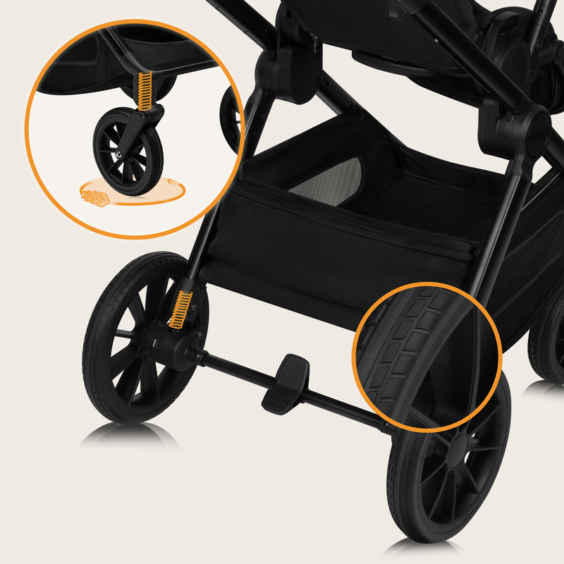 Layla 2 in 1 black onyx stroller, , medium-null