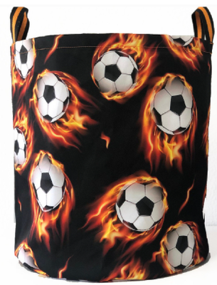 Toy bin organize toys bag fire ball, Black, medium
