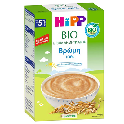 Hipp | bio &kappa;&rho;έ&mu;&alpha; &delta;&eta;&mu;&eta;&tau;&rho;&iota;&alpha;&kappa;ώ&nu; &beta;&rho;ώ&mu;&eta; 5m+ | 200g, , medium