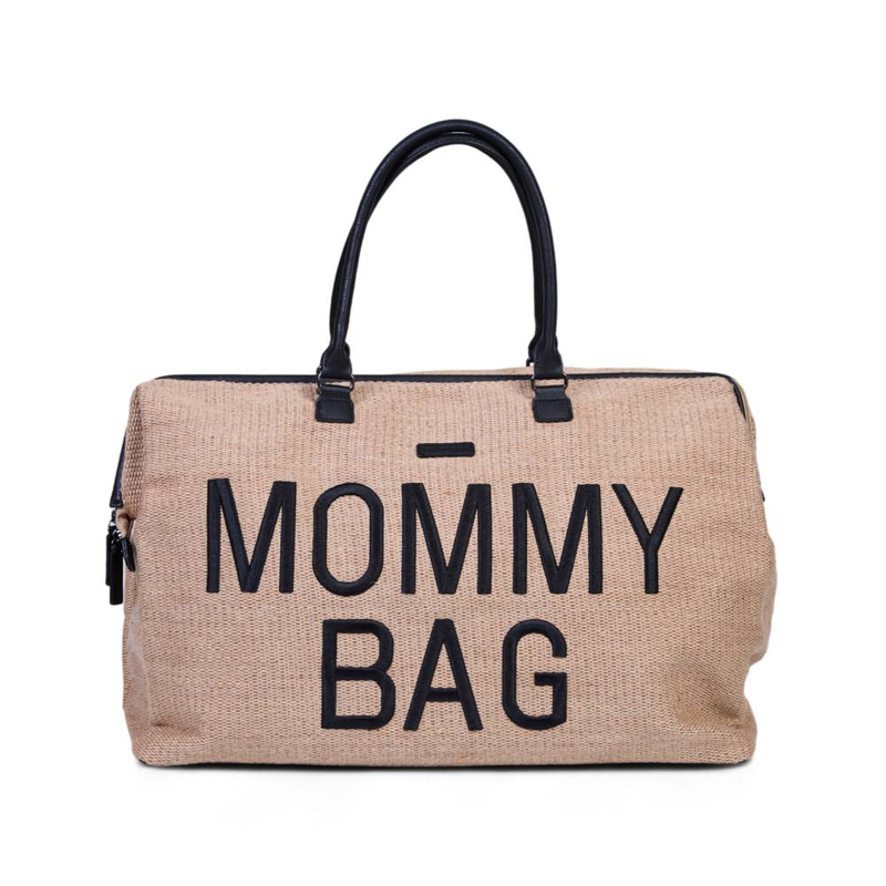 Childhome mommy bag - raffia look, , medium-null