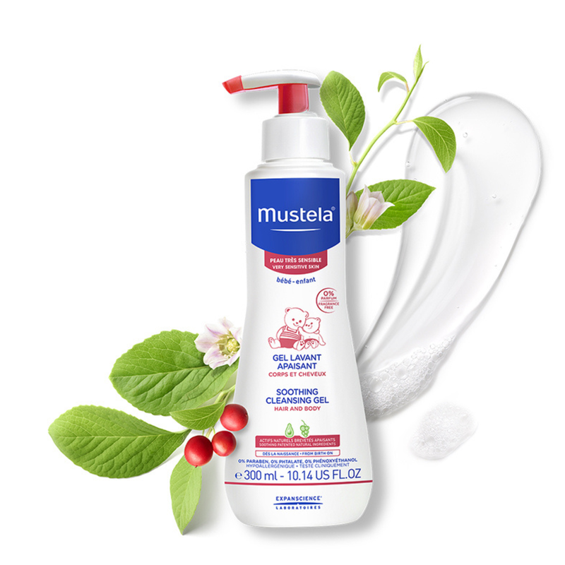 Mustela soothing cleansing gel 300ml, , medium-null
