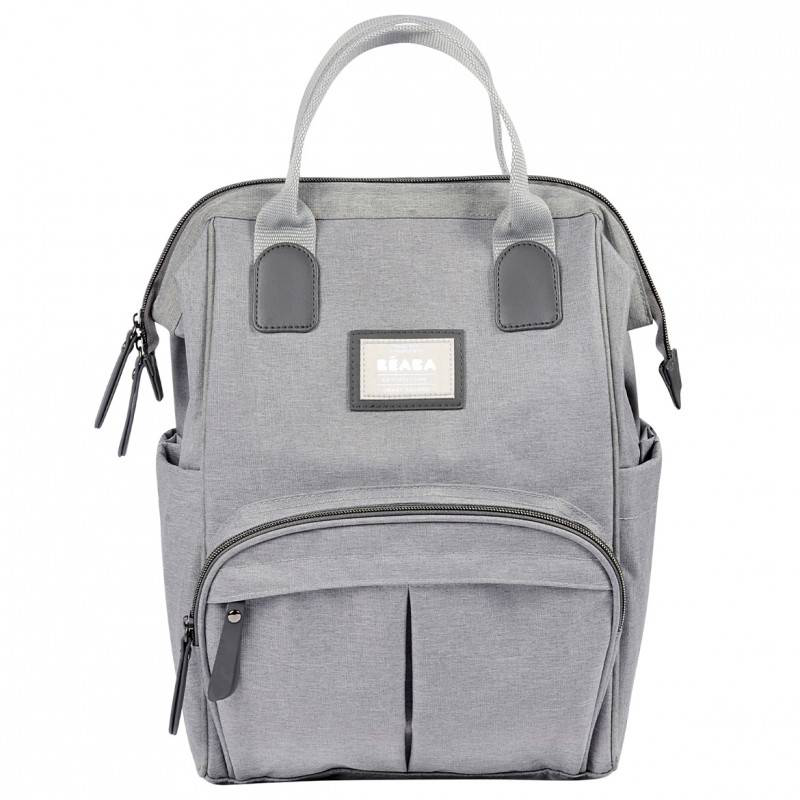 Beaba bag wellington backpack - heather grey, , medium-null