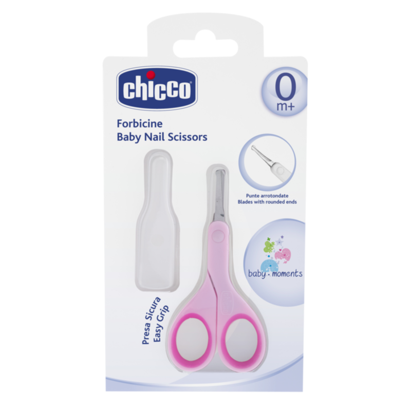 Chicco baby nail scissors pink 0m+, , medium-null