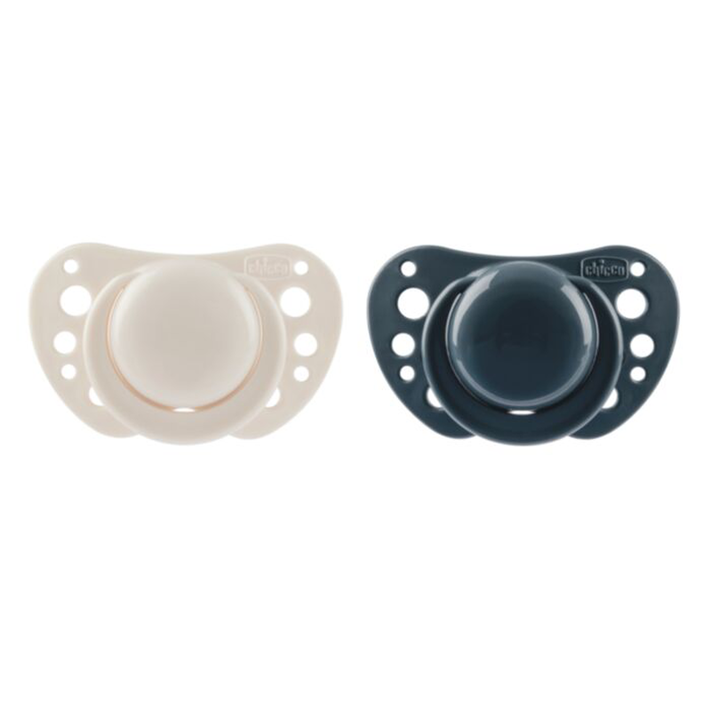 Chicco Air physioforma pacifiers | 6-16m | 2pcs | blue/grey, , medium-null