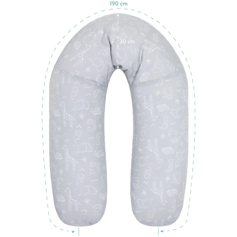 Fillikid nursing pillow - safari grey, , medium-null