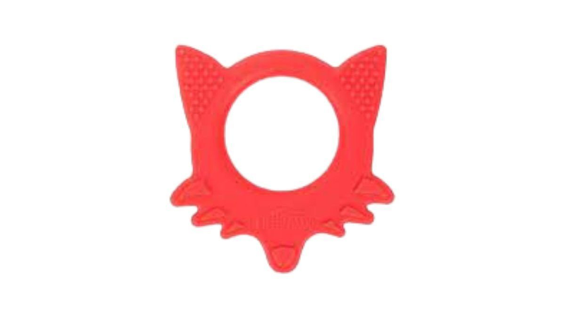 Dr. Browns flexees friends red fox silicone teether 3m+, , medium-null