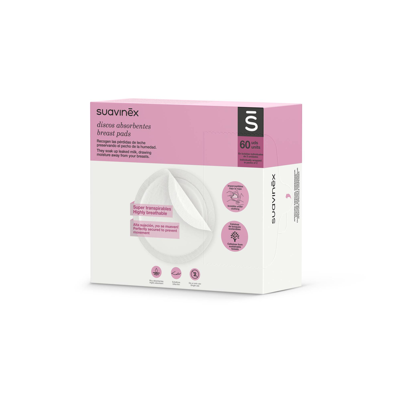 Suavinex breast pads 60pcs, , medium-null