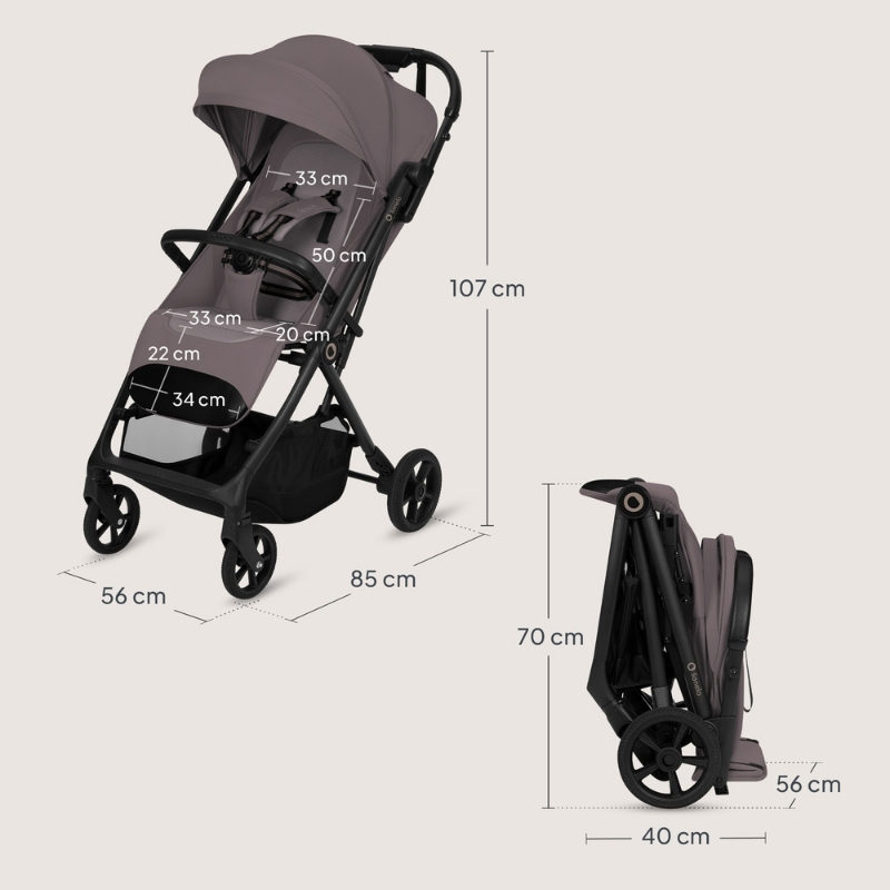 Tansi beige taupe stroller-null