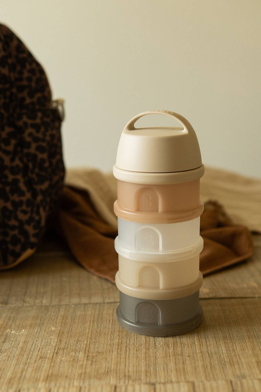 Beaba milk container 4 compartments - translucent clay, , medium-null