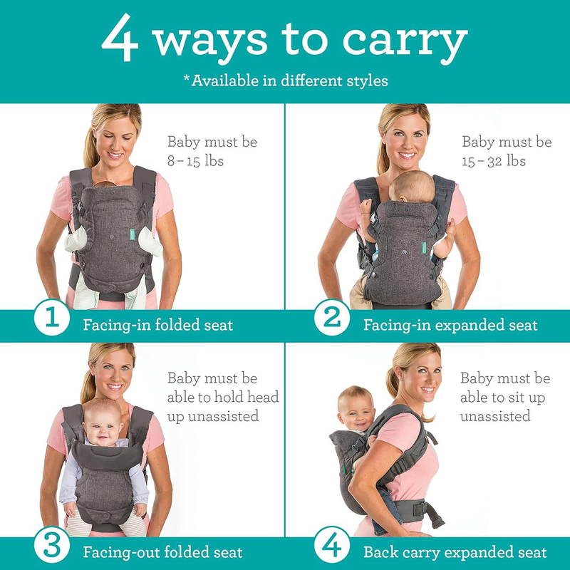 Infantino carrier convertible flip advance 4in1 - leopard, , medium-null