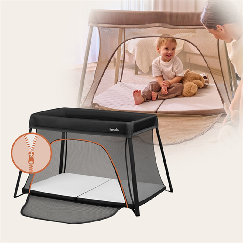Alice black travel crib 3 in 1, , medium-null