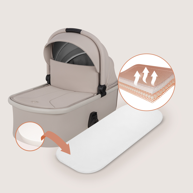 Layla 2 in 1 beige sand stroller, , medium-null