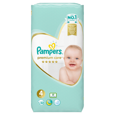 Pampers | premium care &pi;ά&nu;&epsilon;&sigmaf; | &nu;&omicron;.4 (9-14kg) | 52&tau;&mu;&chi;., , medium