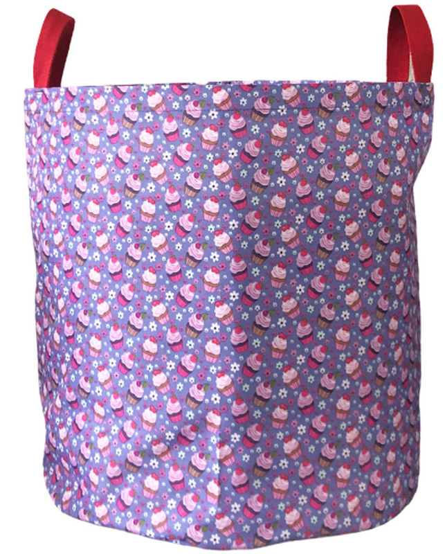 Toy bin organize toys bag cup cakes-null