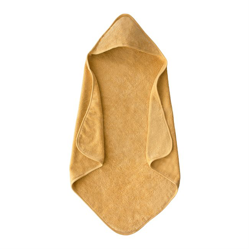 Mushie hooded towel fall yellow, , medium-null