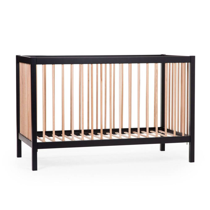 Childhome bed cot 97 60x120 - black/natural, , medium-null