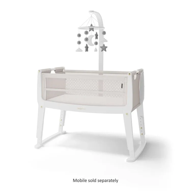 Snuzpod studio bedside crib - paris white, , medium-null