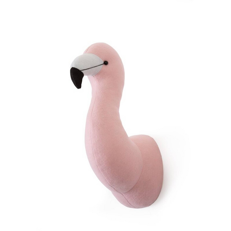 Childhome head wall deco - felt flamingo, , medium-null