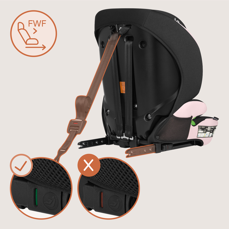 Levi fix isofix i-size 76-150cm pink baby car seat-null