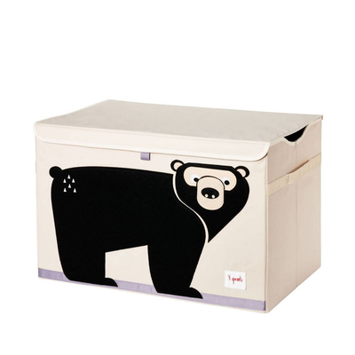 3 sprouts toy chest - bear, , medium