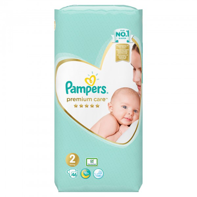 Pampers | premium care &pi;ά&nu;&epsilon;&sigmaf; | &nu;&omicron;.2 (4-8kg) | 46&tau;&mu;&chi;., , medium