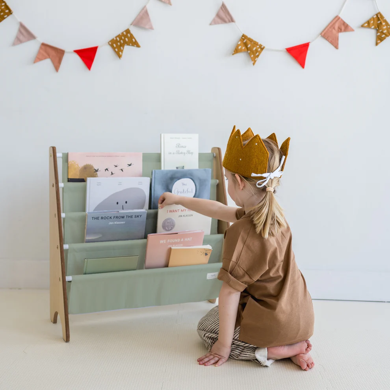 3 sprouts book rack - green, , medium-null