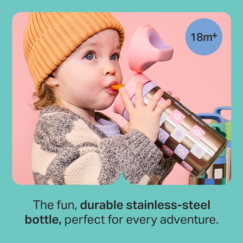 Tommee tippee insulated bottle 355ml - blue, , medium-null